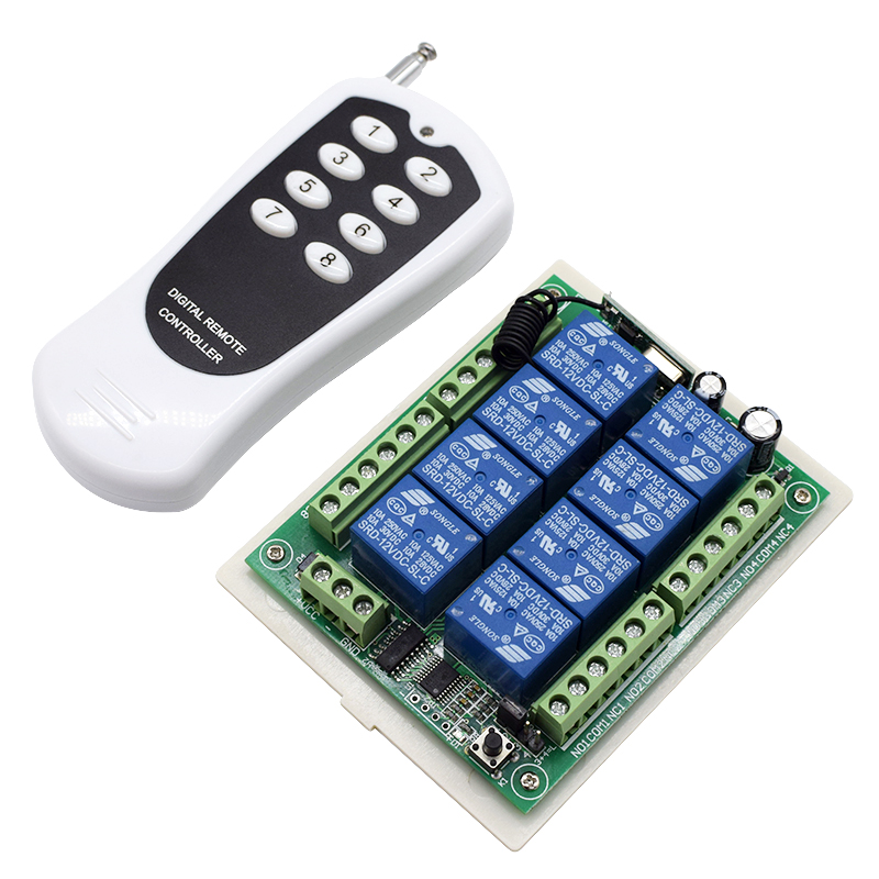 Shelly Relay Module - 24V & 12V Dc 8 Kanaals