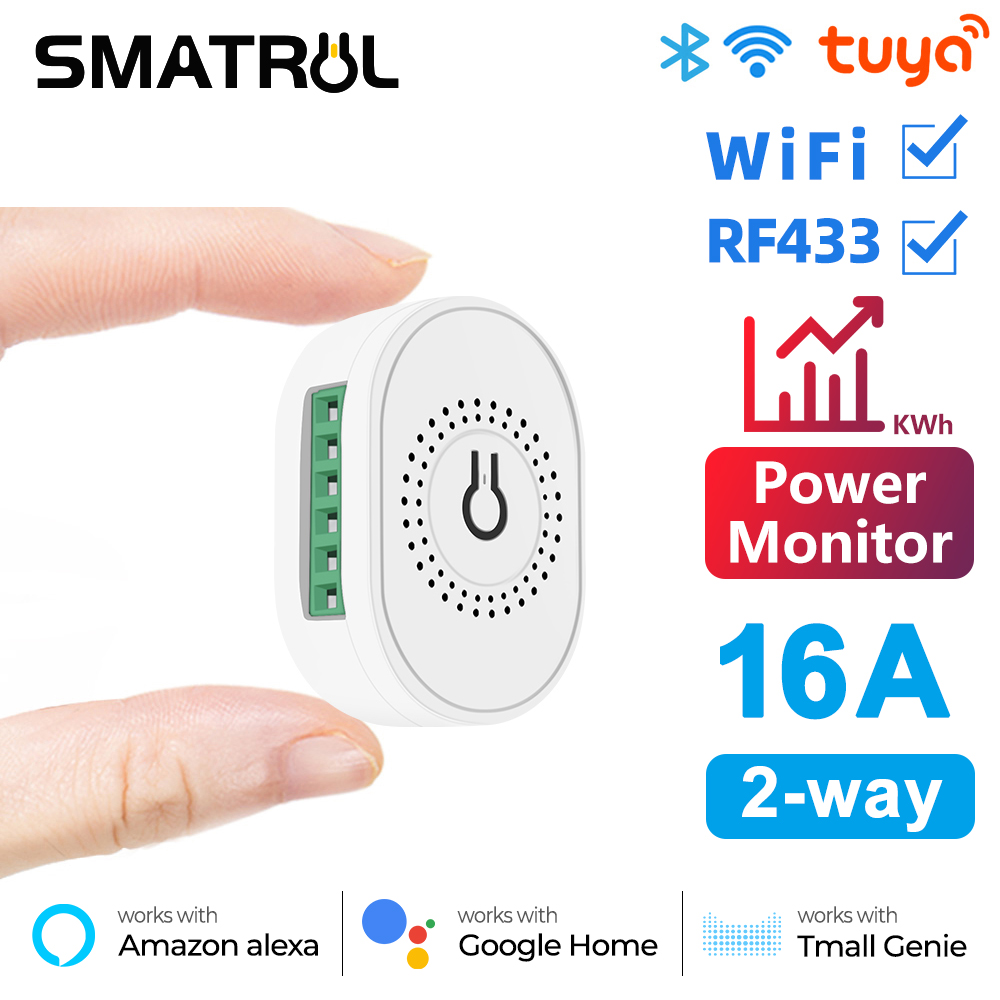 Home Automation Diy - Smatrul Power Monitor 16A Tuya Wifi