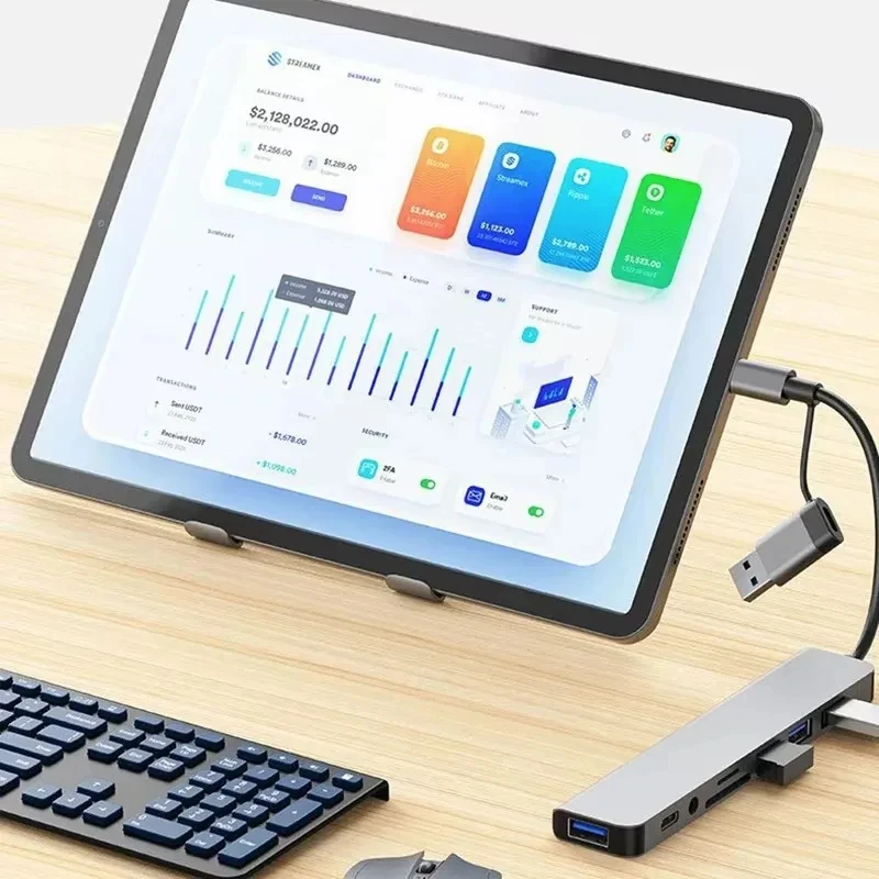 8-in-1 USB C-hub USB-splitter  - Home Assistant Sd recensie en prijs