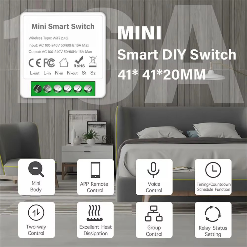 WiFi Zigbee3.0 Mini Smart Swit - Home Automation Diy recensie en prijs