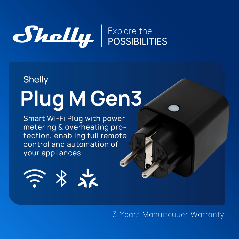 Shelly Plug M Gen3 WiFi Smart  - Shelly Relay Module recensie en prijs