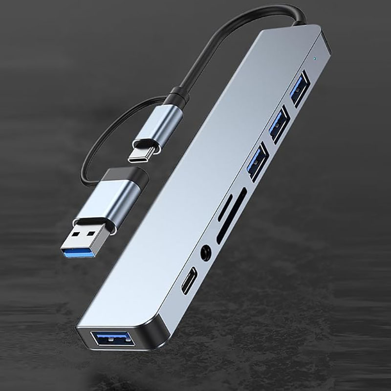 USB-C Hub USB Splitter 8-in-1  - Home Assistant Sd recensie en prijs