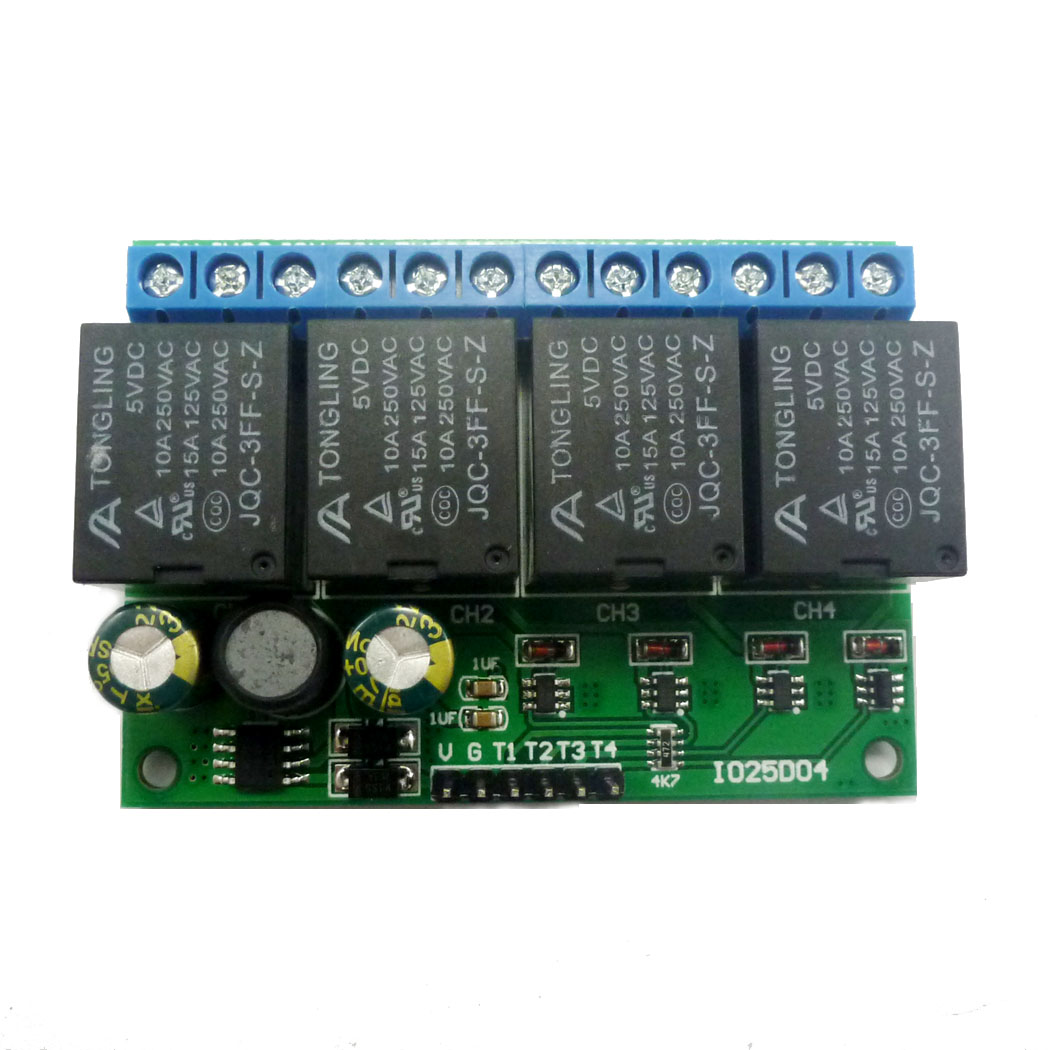 4ch DC 6 V-24 V Flip-Flop Latc - Shelly Relay Module recensie en prijs